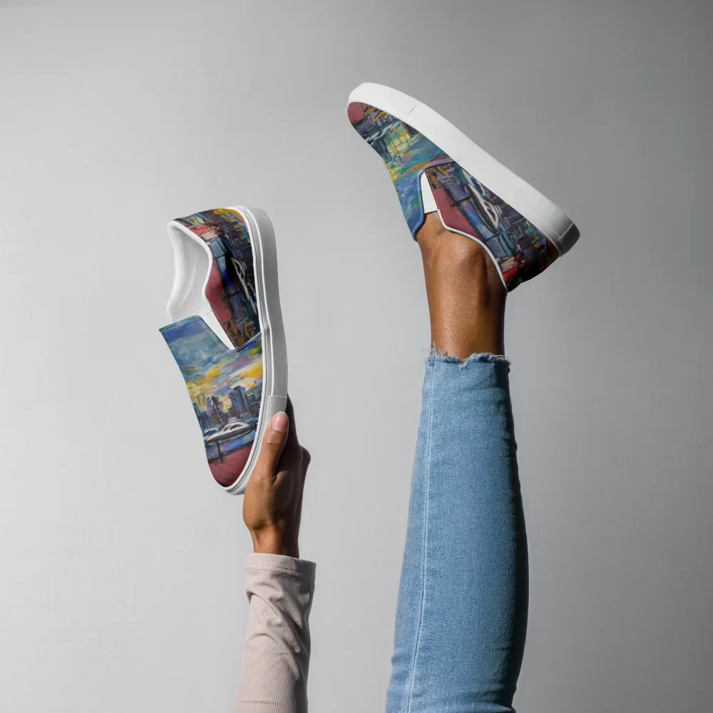 "Shore Walk" Women’s slip-on canvas shoes