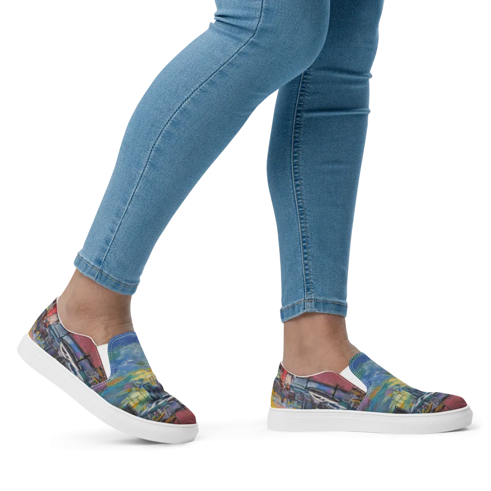 "Shore Walk" Women’s slip-on canvas shoes