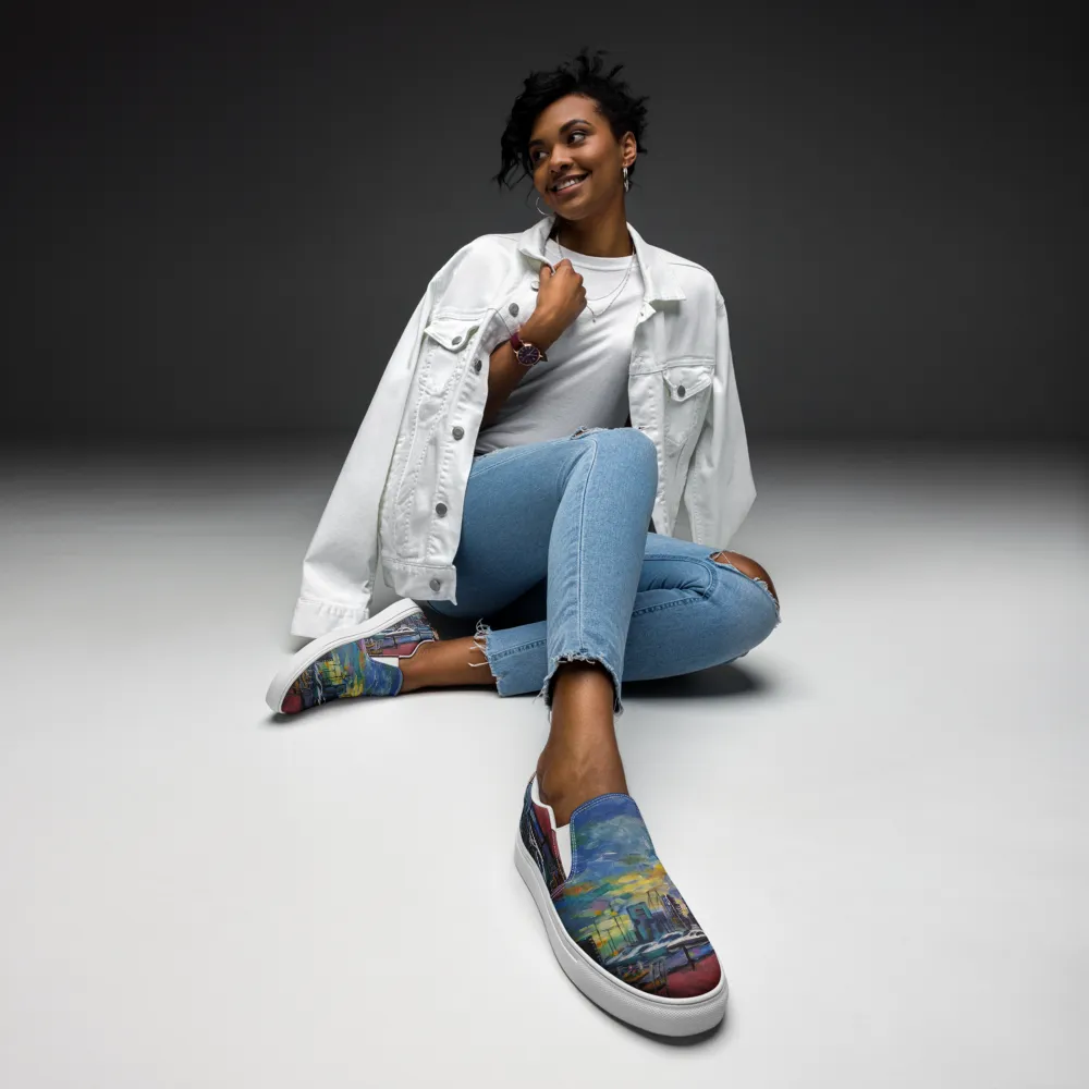 "Shore Walk" Women’s slip-on canvas shoes