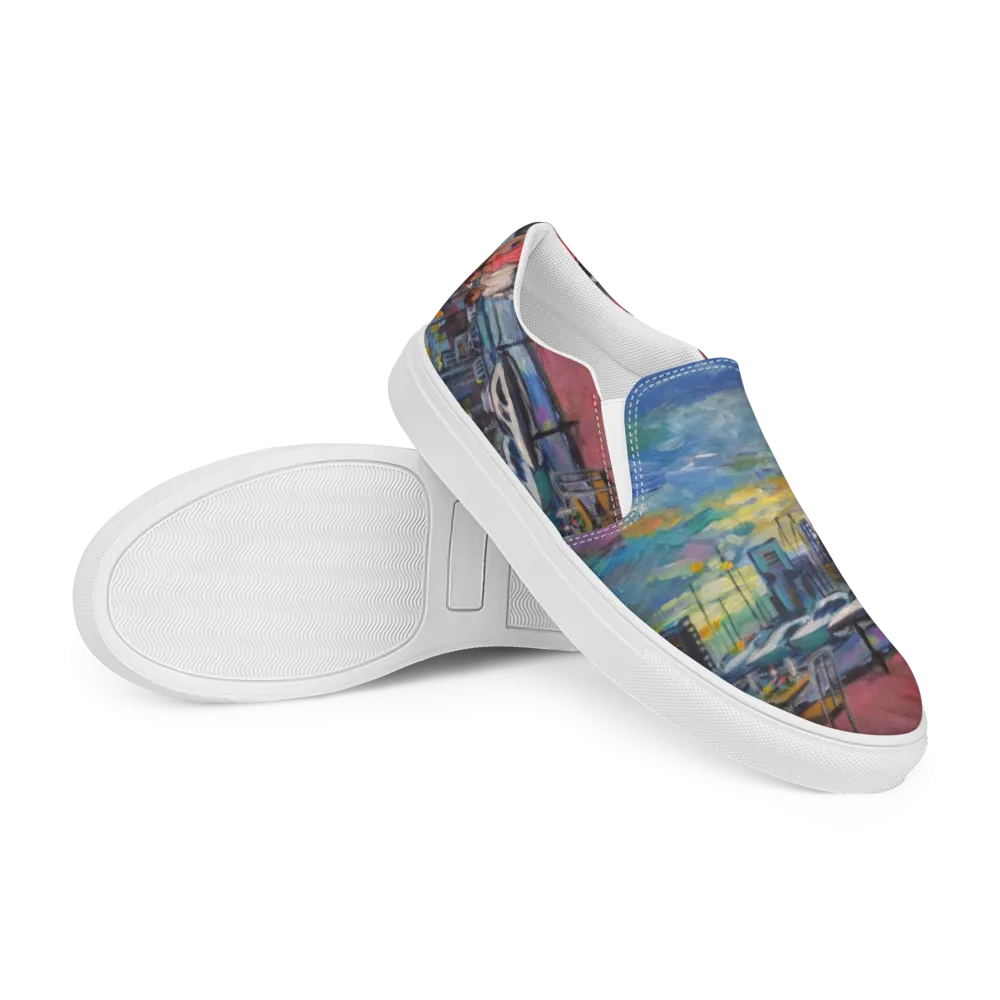 "Shore Walk" Women’s slip-on canvas shoes