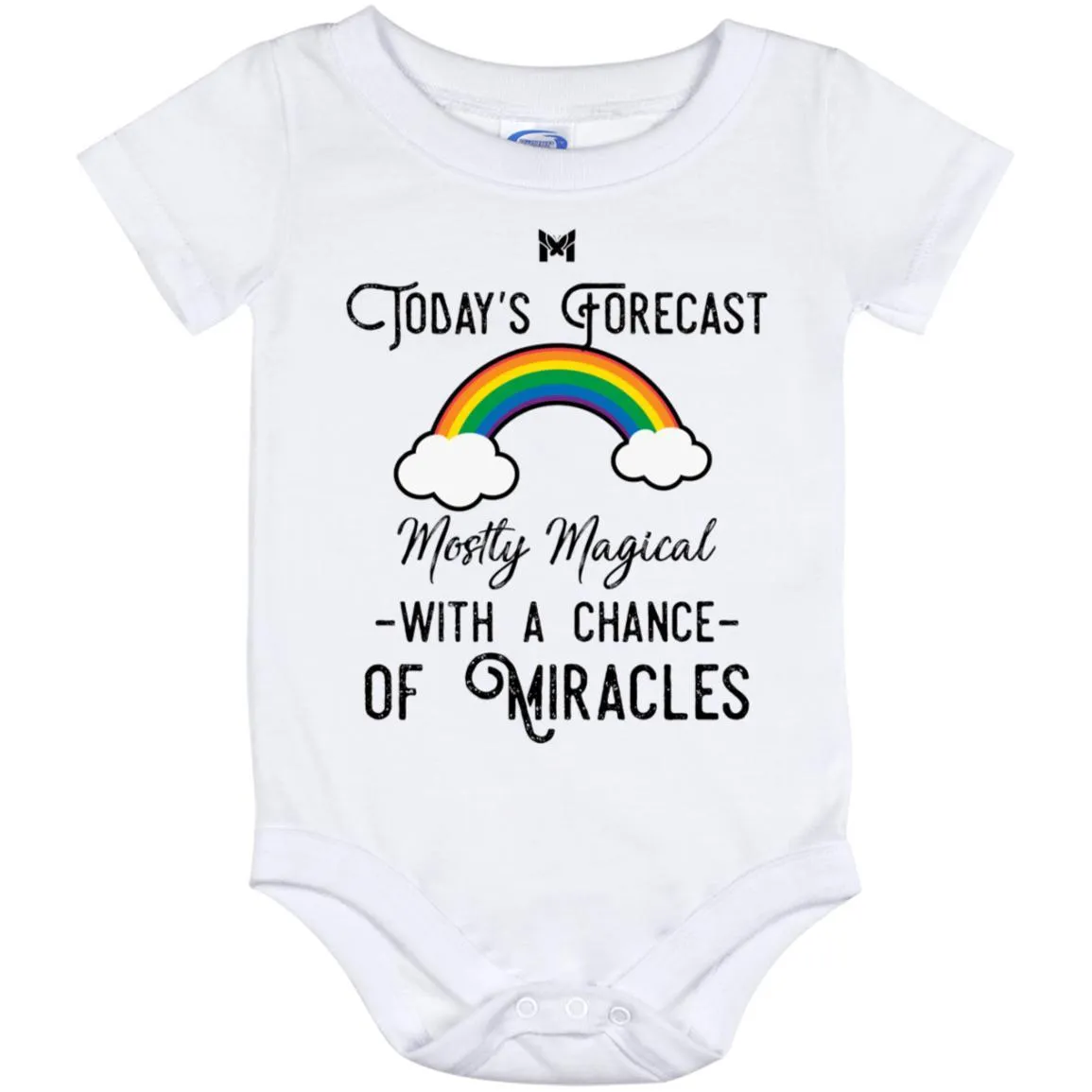 "Today's Forecast - Mostly Magical" Baby Onesie