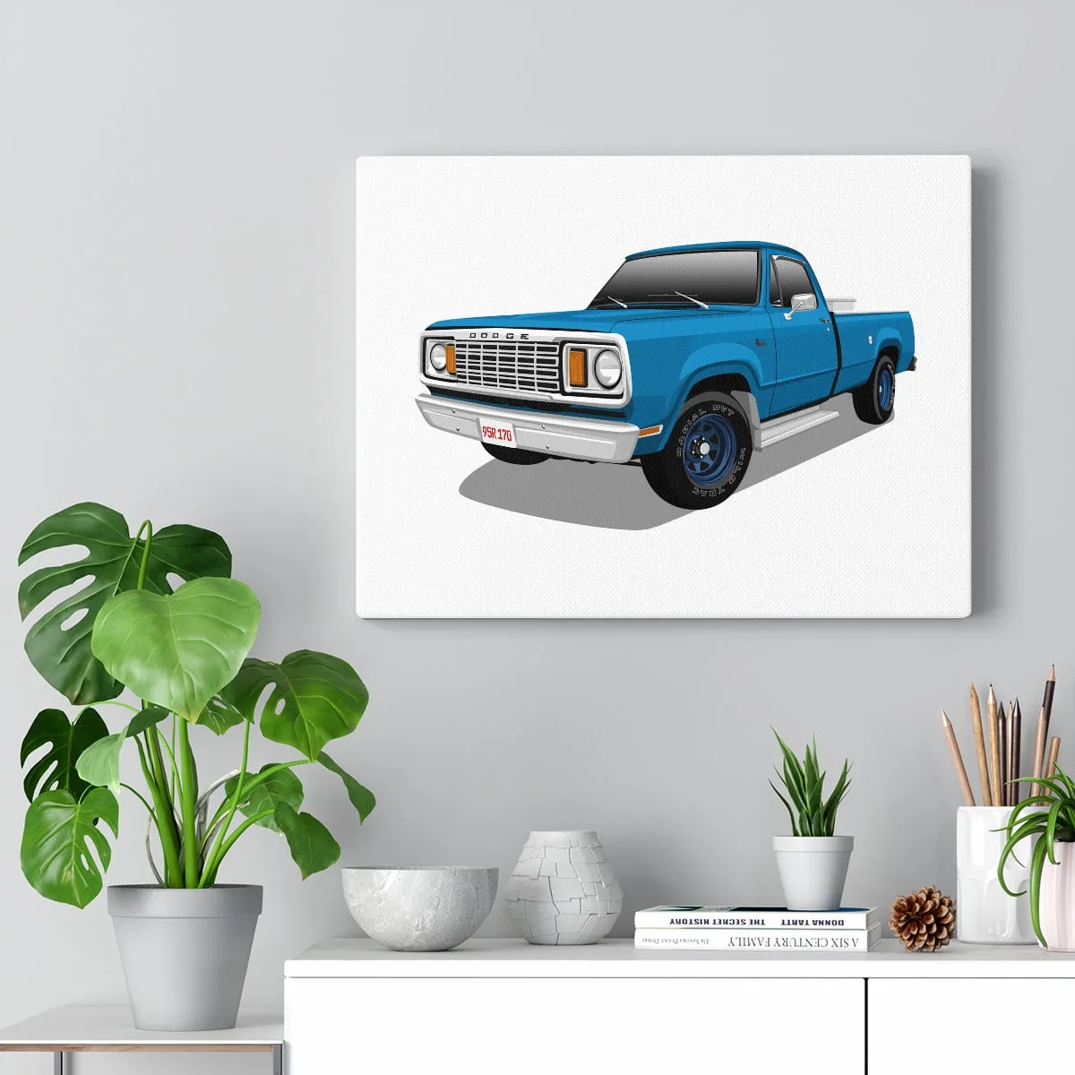 Rachel Berson | 1978 Dodge D100 blue pickup | Canvas