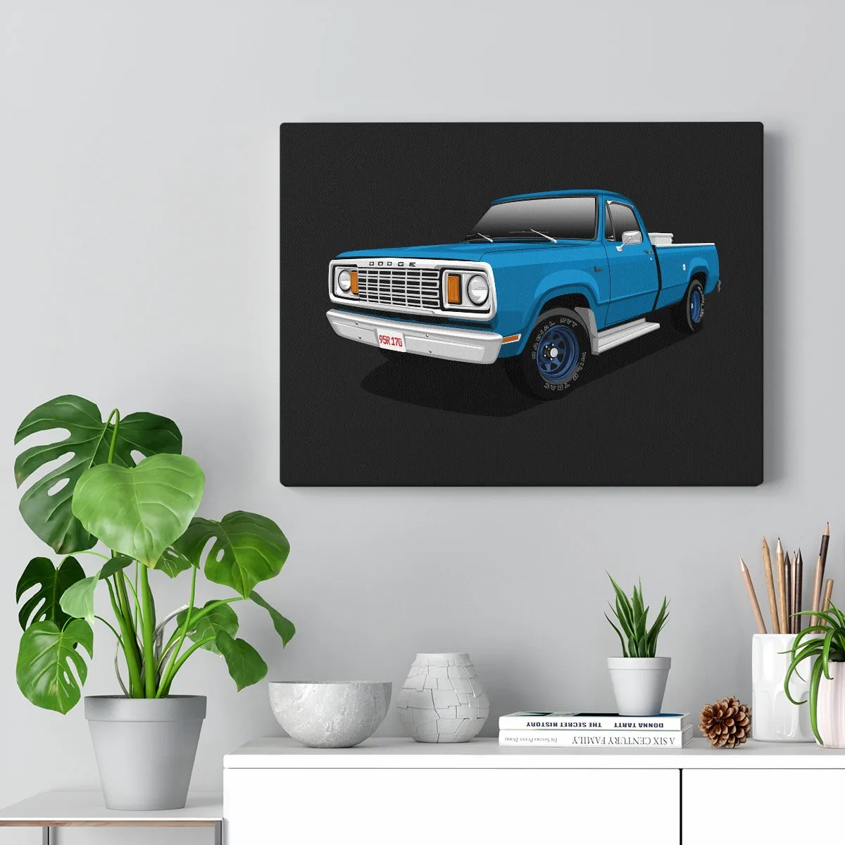 Rachel Berson | 1978 Dodge D100 blue pickup | Canvas