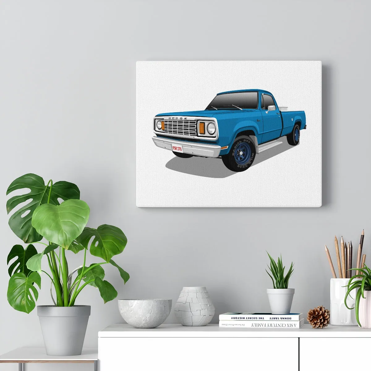 Rachel Berson | 1978 Dodge D100 blue pickup | Canvas
