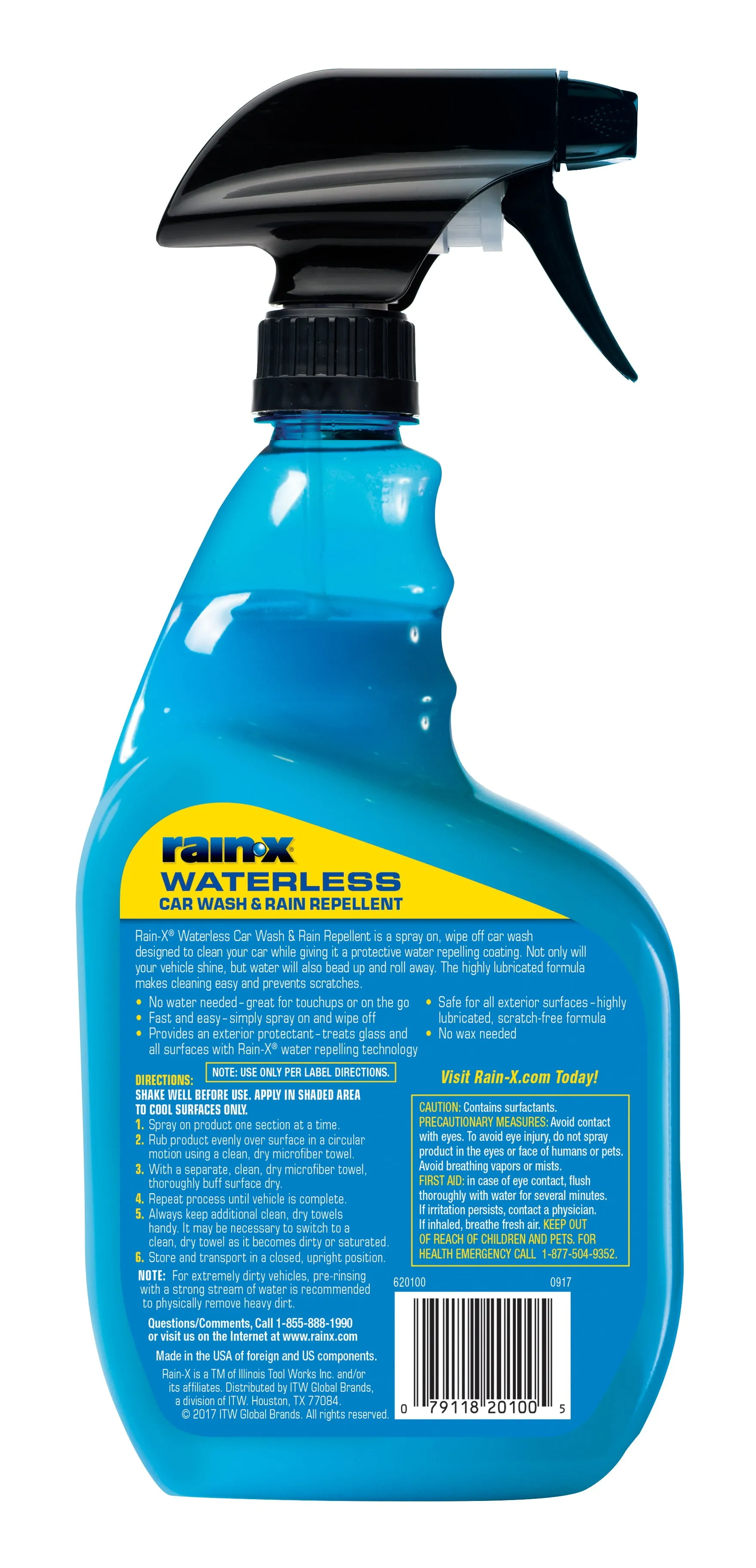 Rain-X 620100W Waterless Car Wash and Rain , 32 fl-oz Spray Bottle