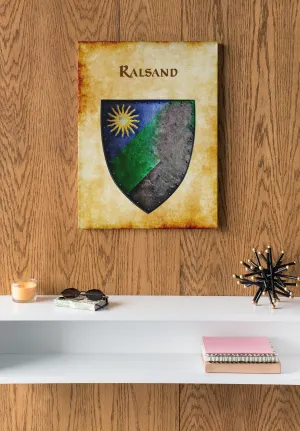 Ralsand Heraldry of Greyhawk Anna Meyer Cartography Canvas Art Print