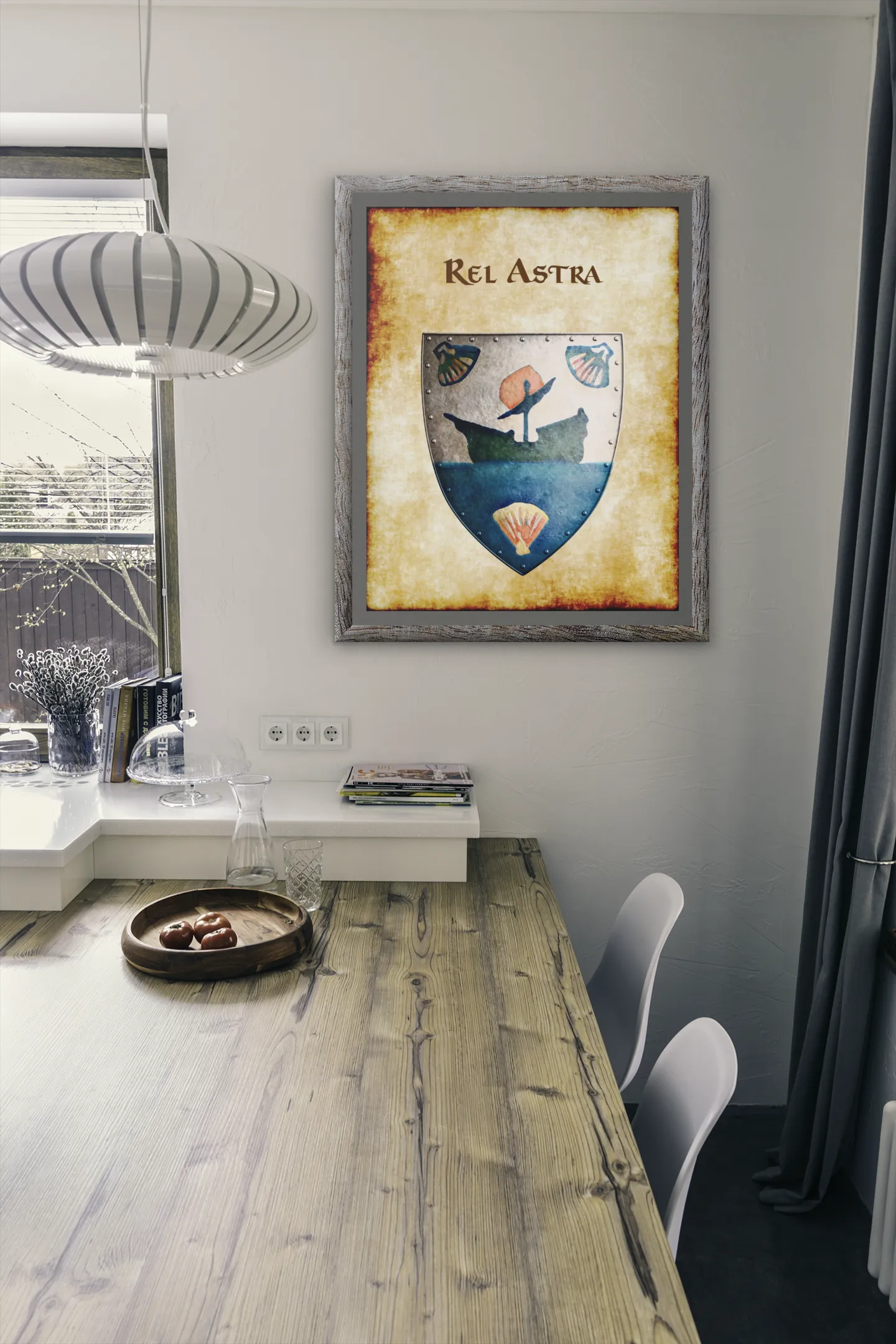 Rel Astra Heraldry of Greyhawk Anna Meyer Cartography Canvas Art Print