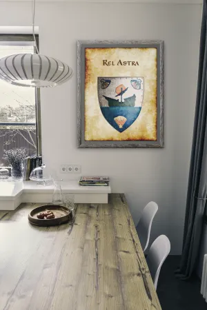 Rel Astra Heraldry of Greyhawk Anna Meyer Cartography Canvas Art Print