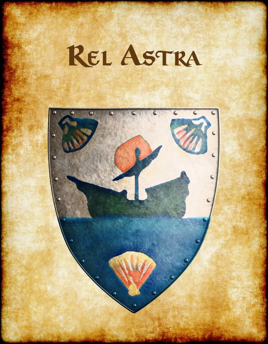 Rel Astra Heraldry of Greyhawk Anna Meyer Cartography Canvas Art Print