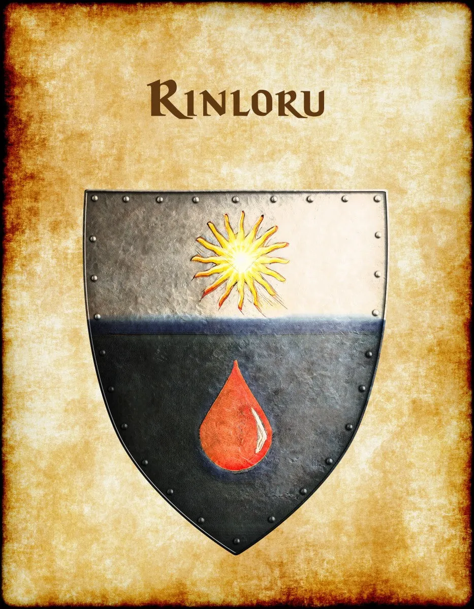 Rinloru Heraldry of Greyhawk Anna Meyer Cartography Canvas Art Print