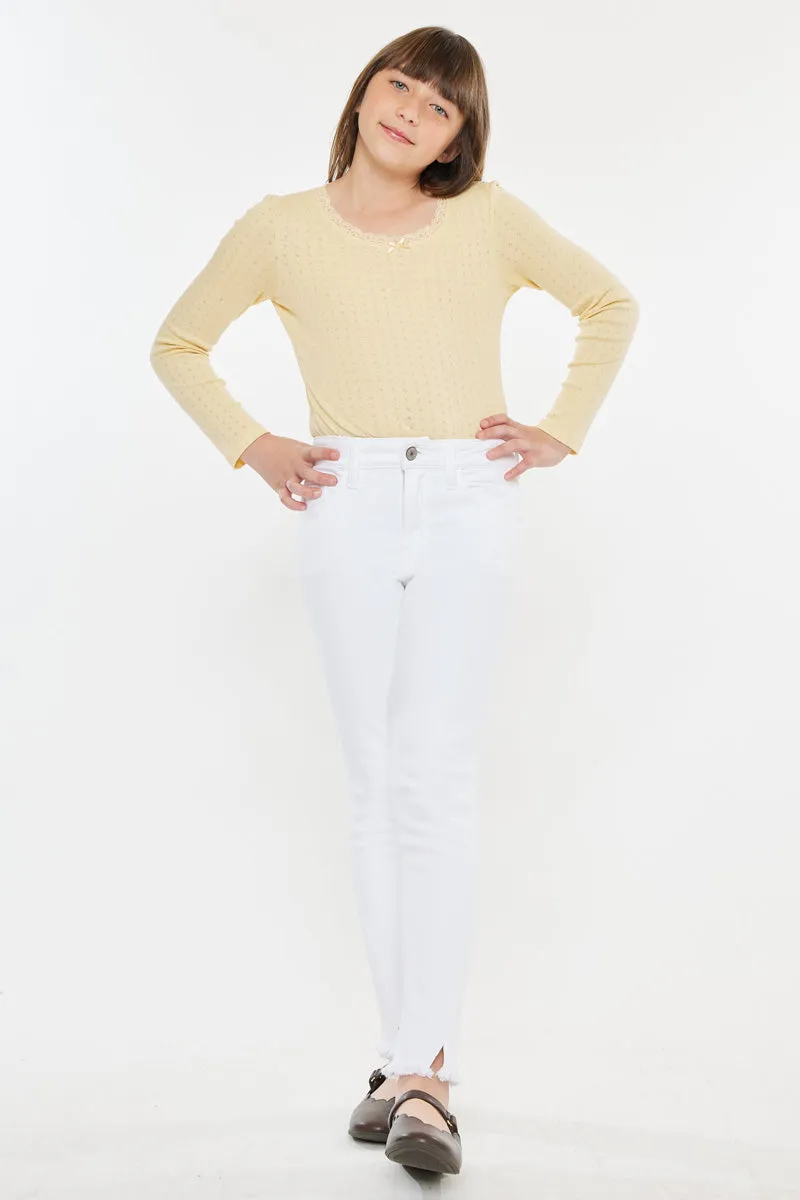 Rocket High Rise Ankle Skinny Kid Jeans
