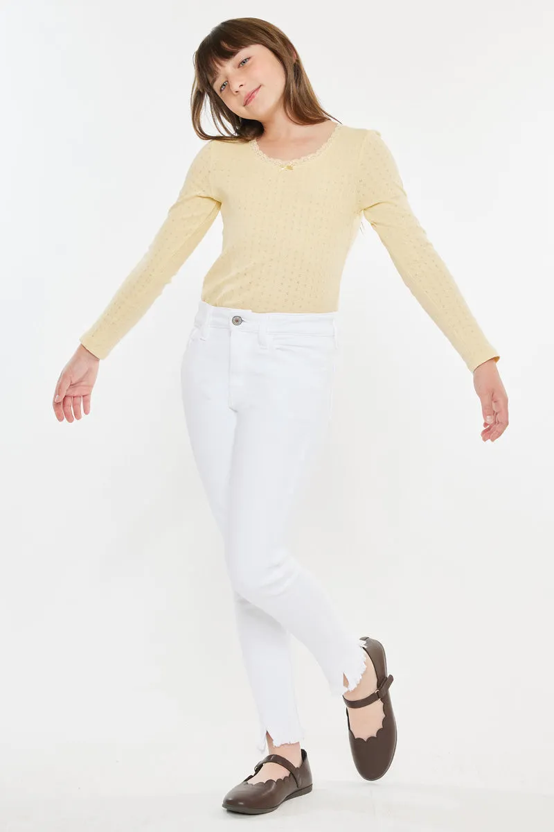 Rocket High Rise Ankle Skinny Kid Jeans