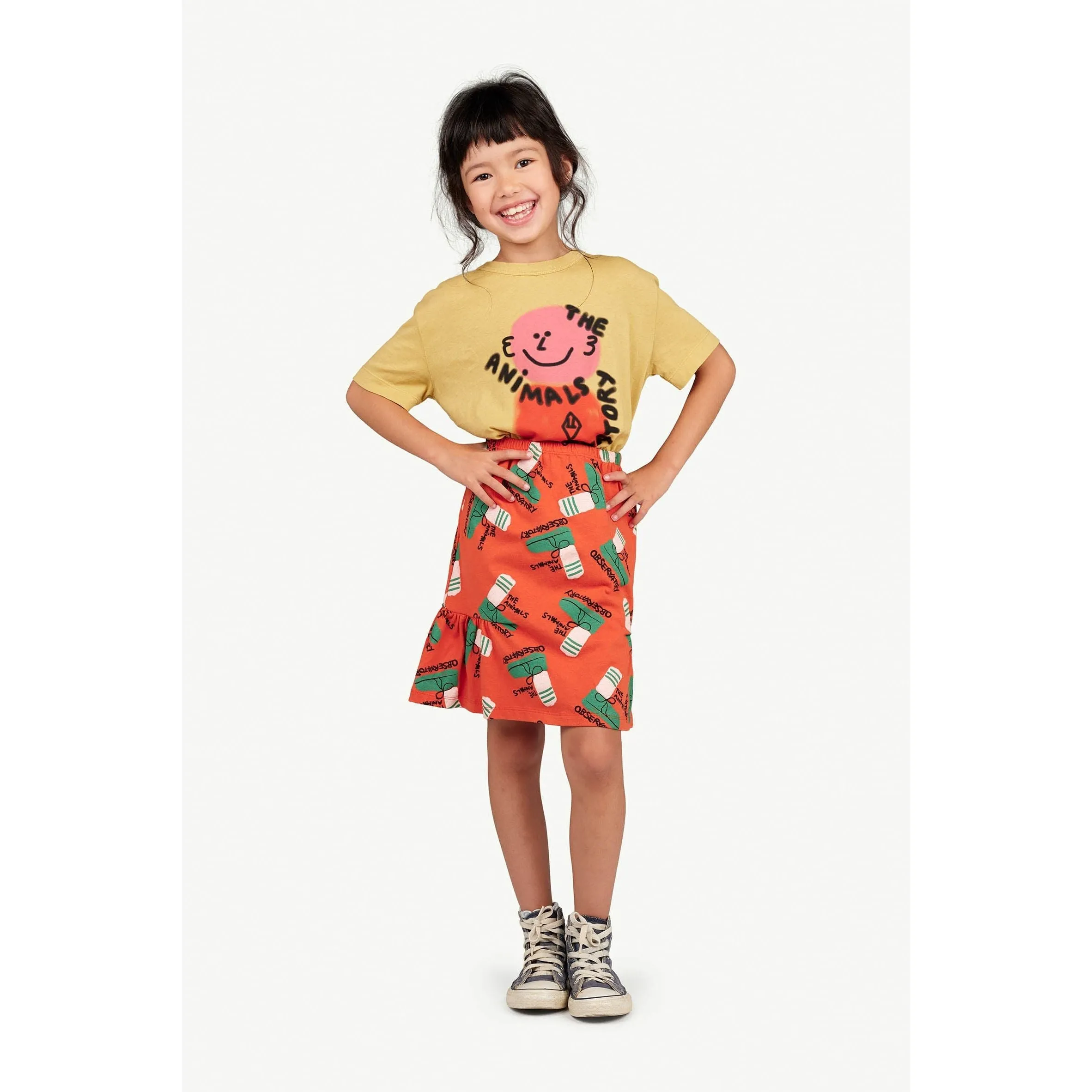 Rooster Kids T-Shirt - Brown