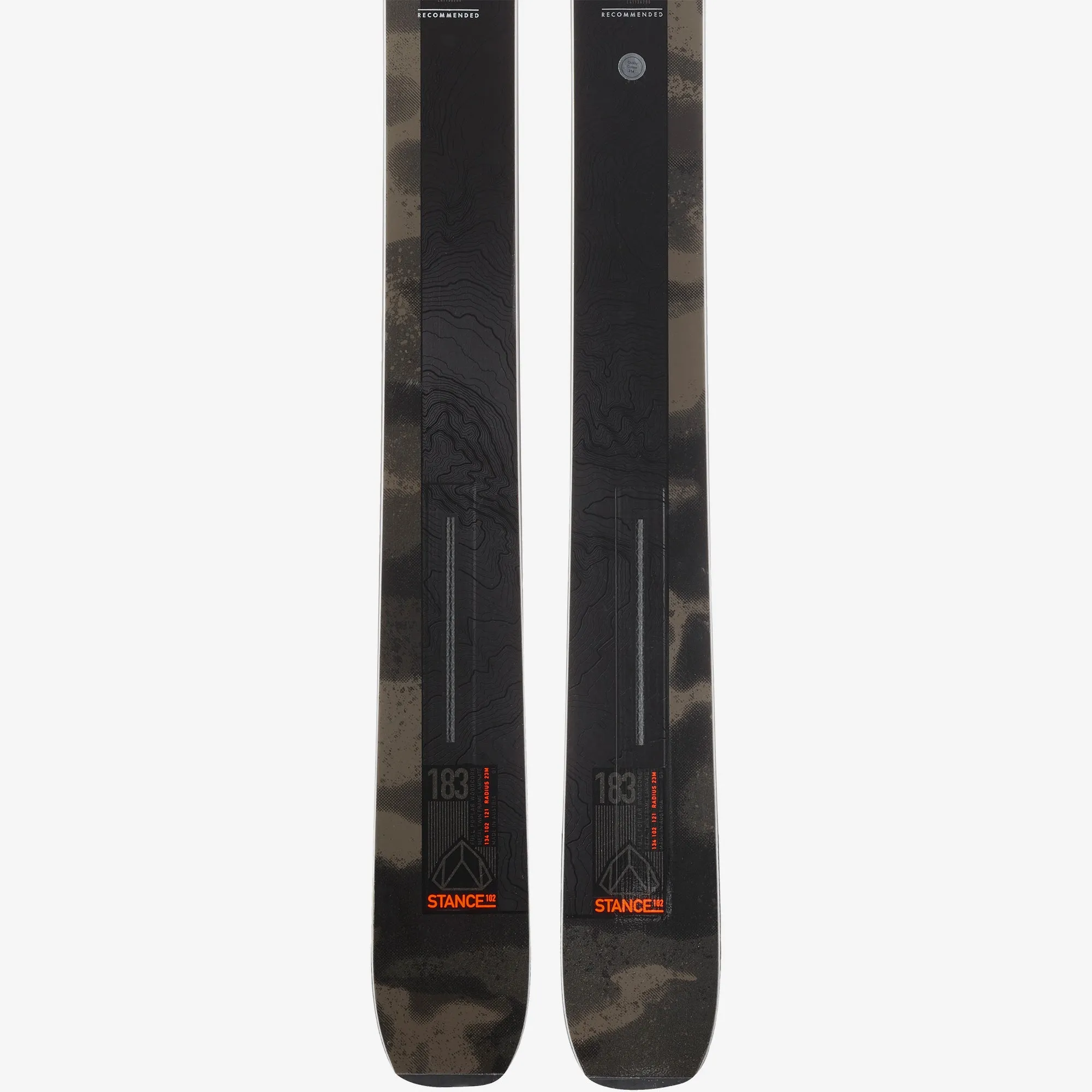 Salomon Stance 102 Ski Black Grey - 2023