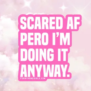 Scared AF Sticker