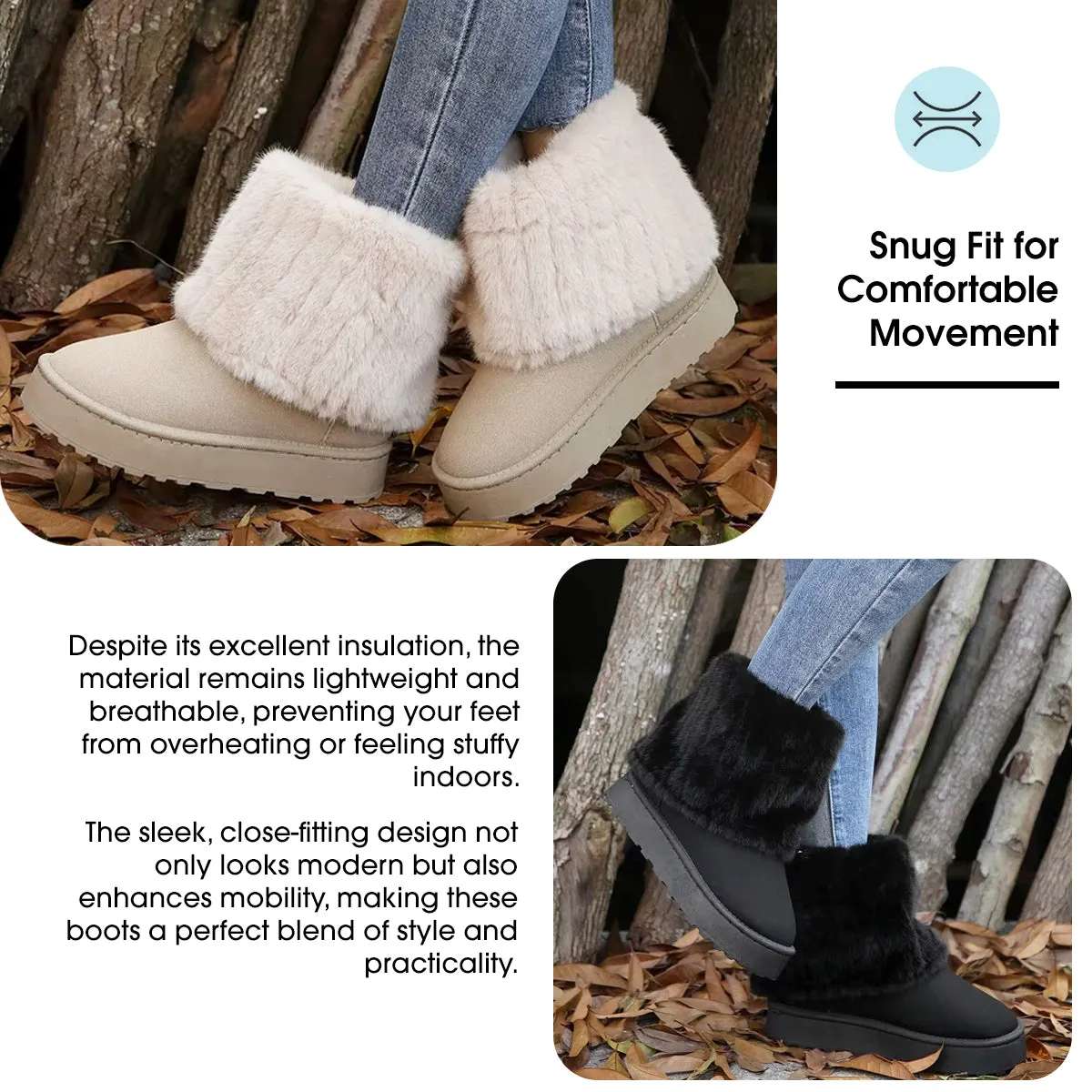 SHOEGEEᵀᴹ Women's Snow Boots