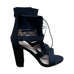 Shoes Heels Block By Azalea Wang In Black, Size:8.5