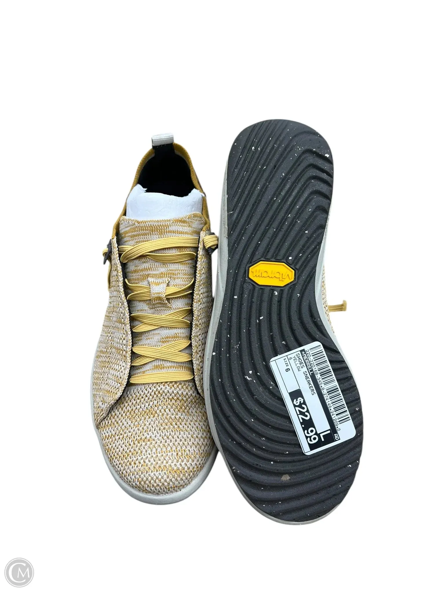 Shoes Sneakers By Merrell In Yellow, Size: 6