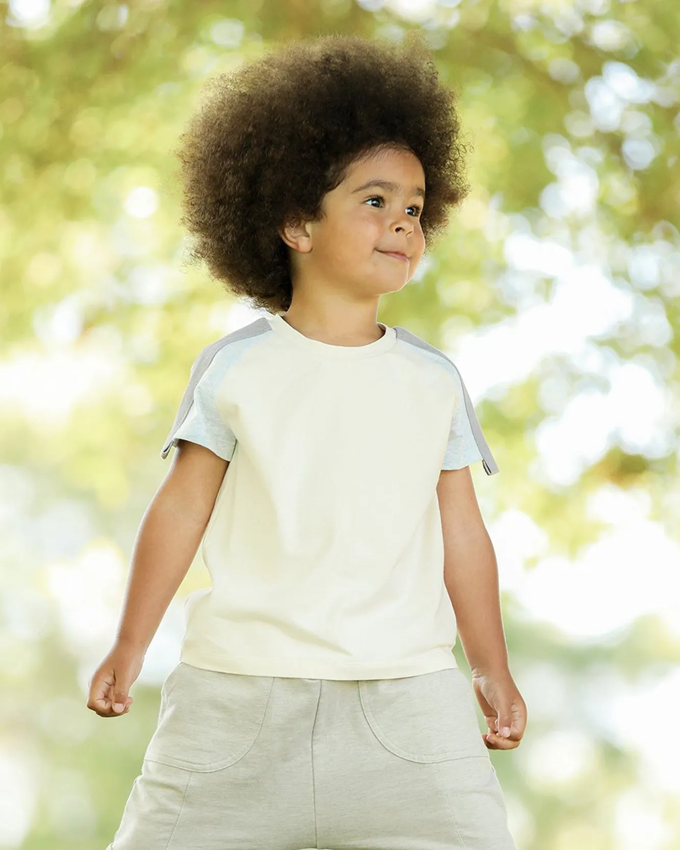 Shoulder Panel Raglan T-shirt