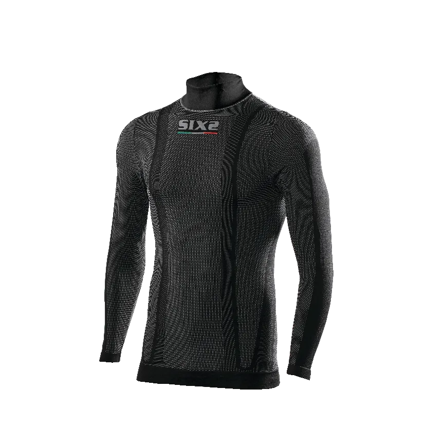 SIX2 Youth Carbon Underwear Long-Sleeve Turtleneck Jersey