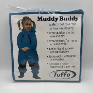 Size 12m: Muddy Buddy Tuffo BLUE Rain Suit w/ Package
