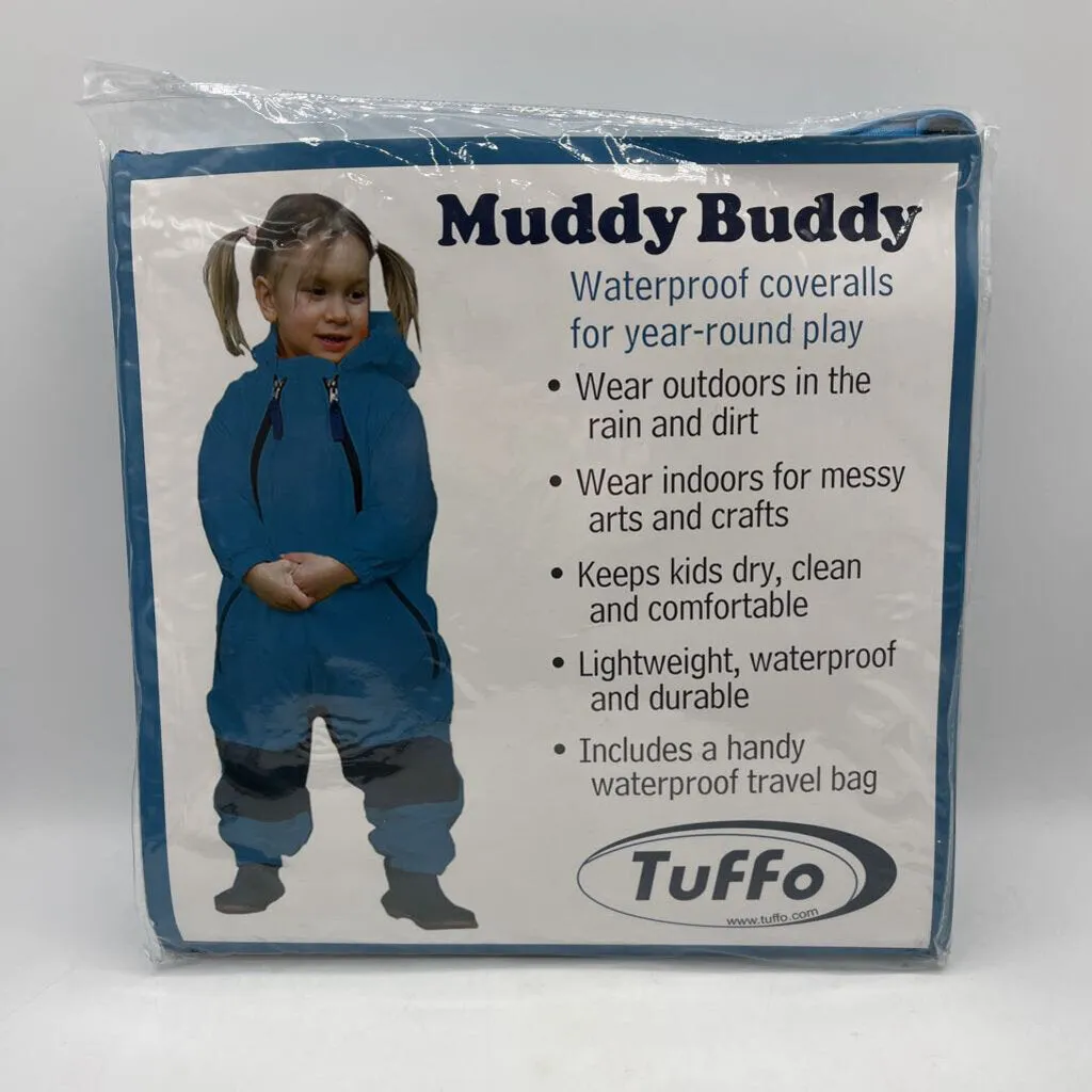 Size 12m: Muddy Buddy Tuffo BLUE Rain Suit w/ Package
