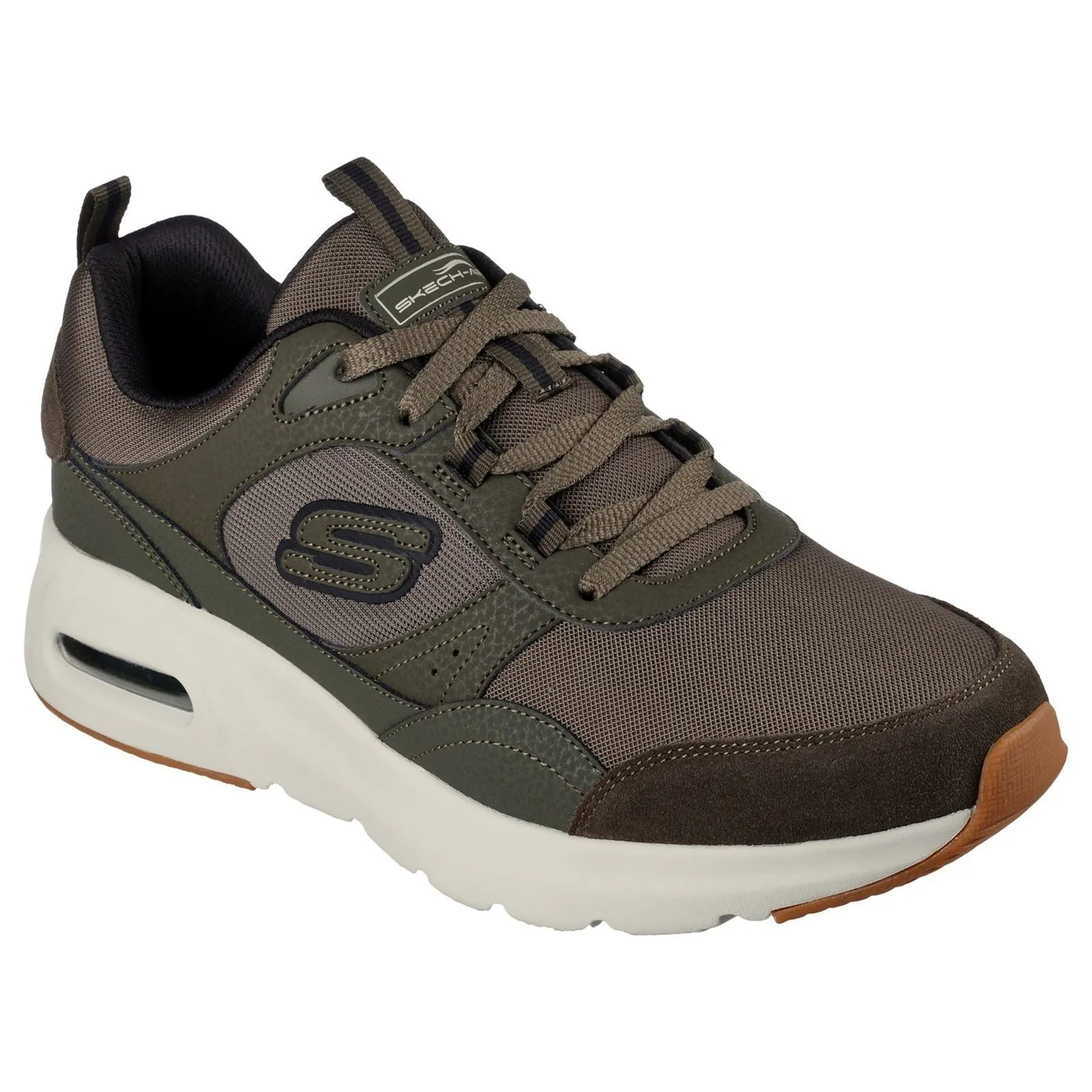 Skechers 232646 Skech Air Court Homegrown Sneakers für Herren in weiter Passform - Olivgrün