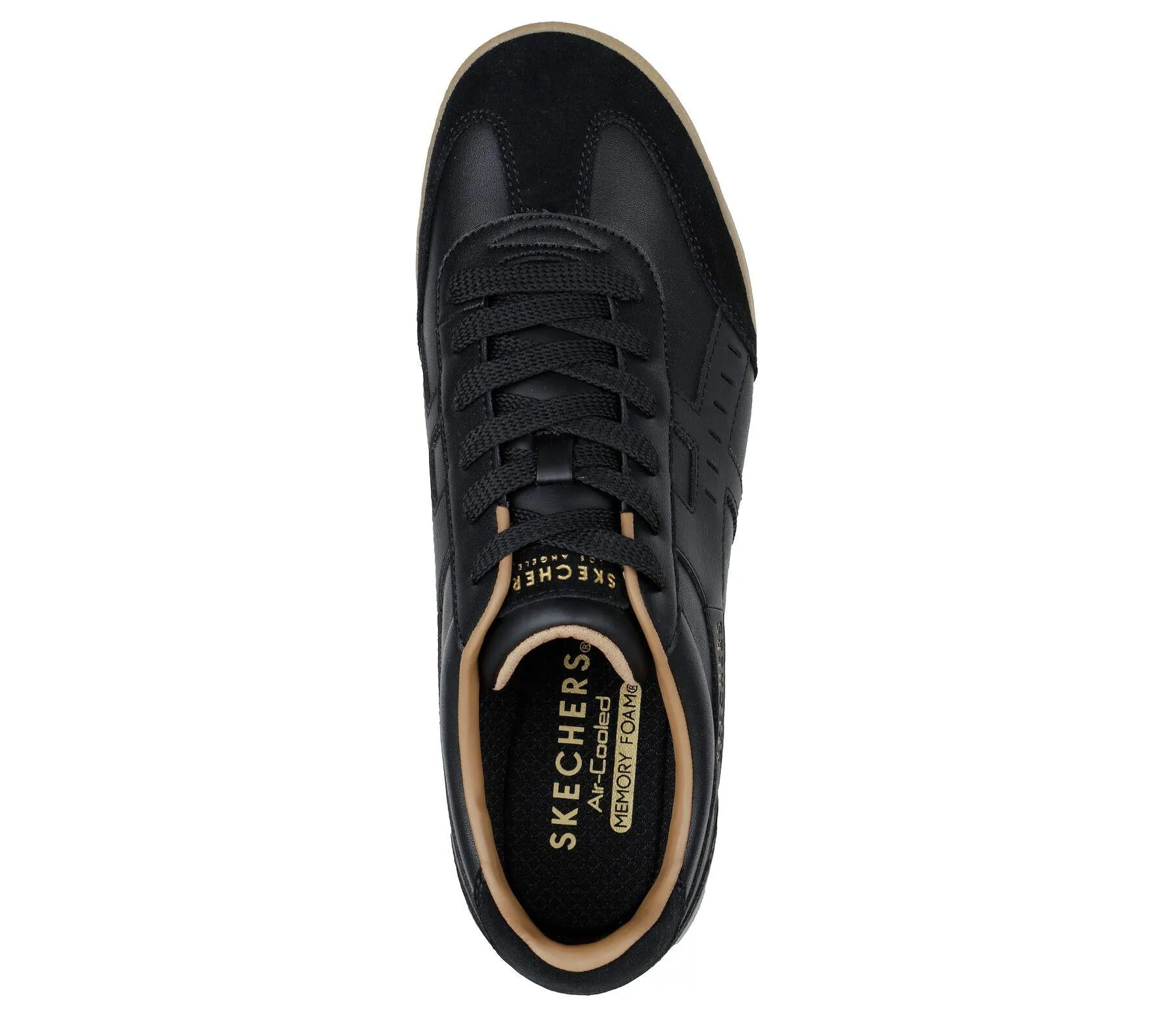 Skechers Men's Zinger Manzanilla Classic Retro Men Lace Up Jogger in Black 7 to 13