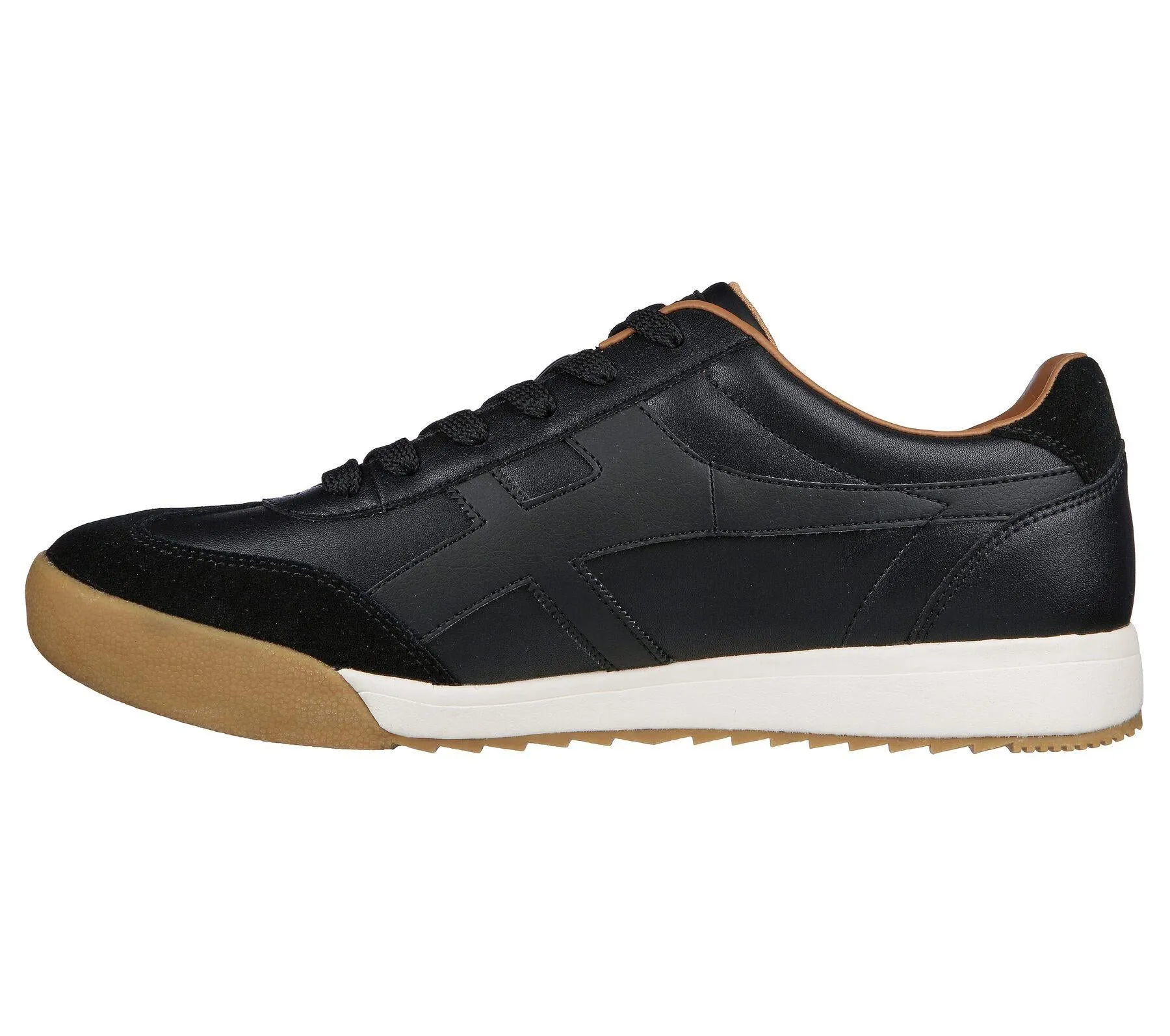 Skechers Men's Zinger Manzanilla Classic Retro Men Lace Up Jogger in Black 7 to 13