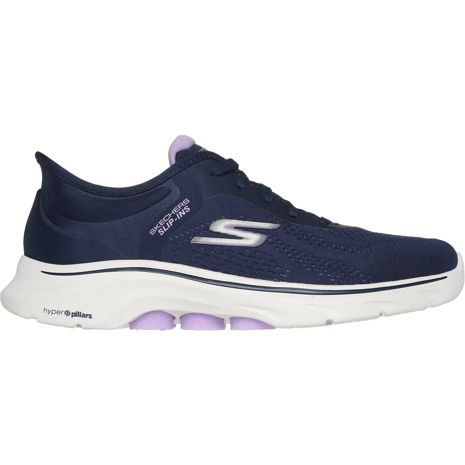 Skechers Women Shoes - GO WALK 7 - Valin in Navy/Lavender, 3-8 - GAR125233