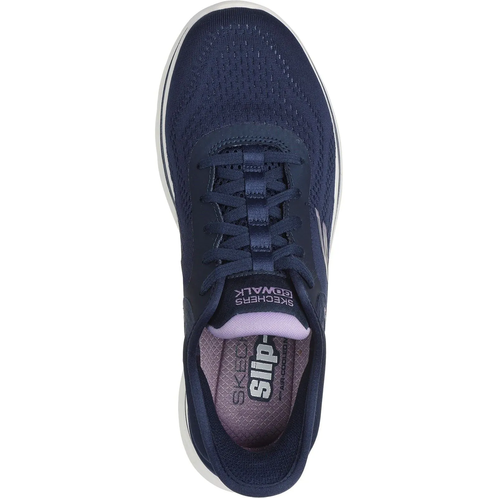 Skechers Women Shoes - GO WALK 7 - Valin in Navy/Lavender, 3-8 - GAR125233