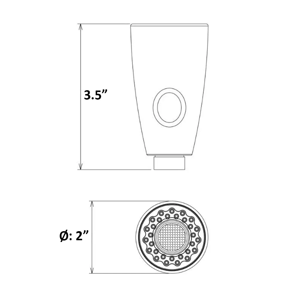 Smart Spare Sprayer Kitchen Faucet - Free Standing - 2" Abs/Polished Chrome