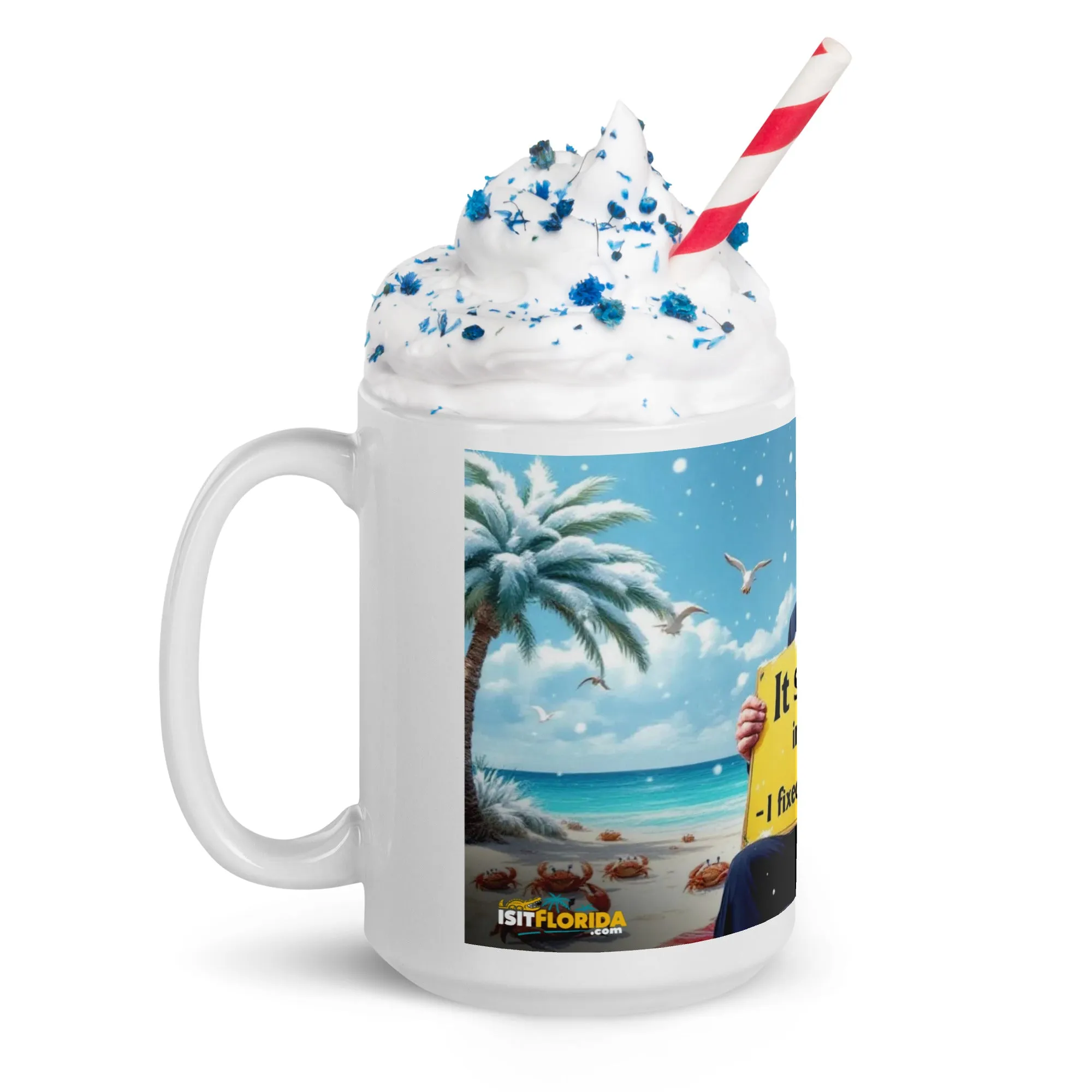 Snow In Florida | "I fixed Global Warming" Mug