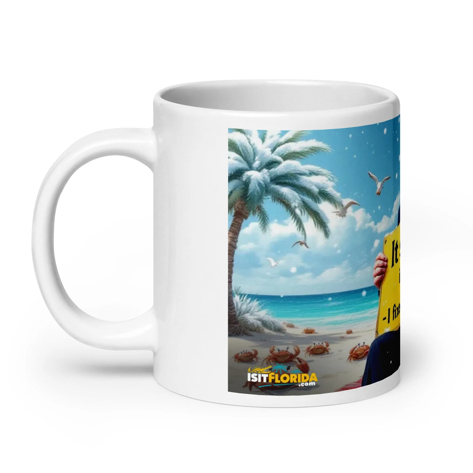 Snow In Florida | "I fixed Global Warming" Mug