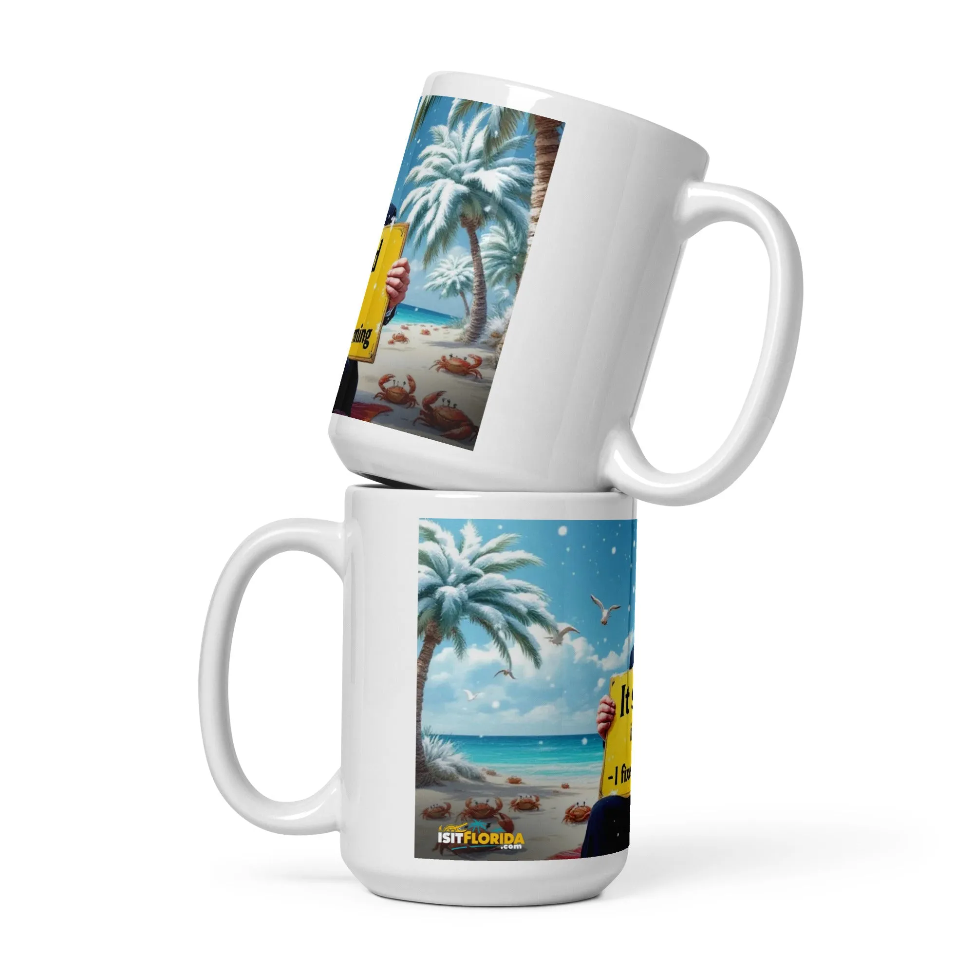 Snow In Florida | "I fixed Global Warming" Mug