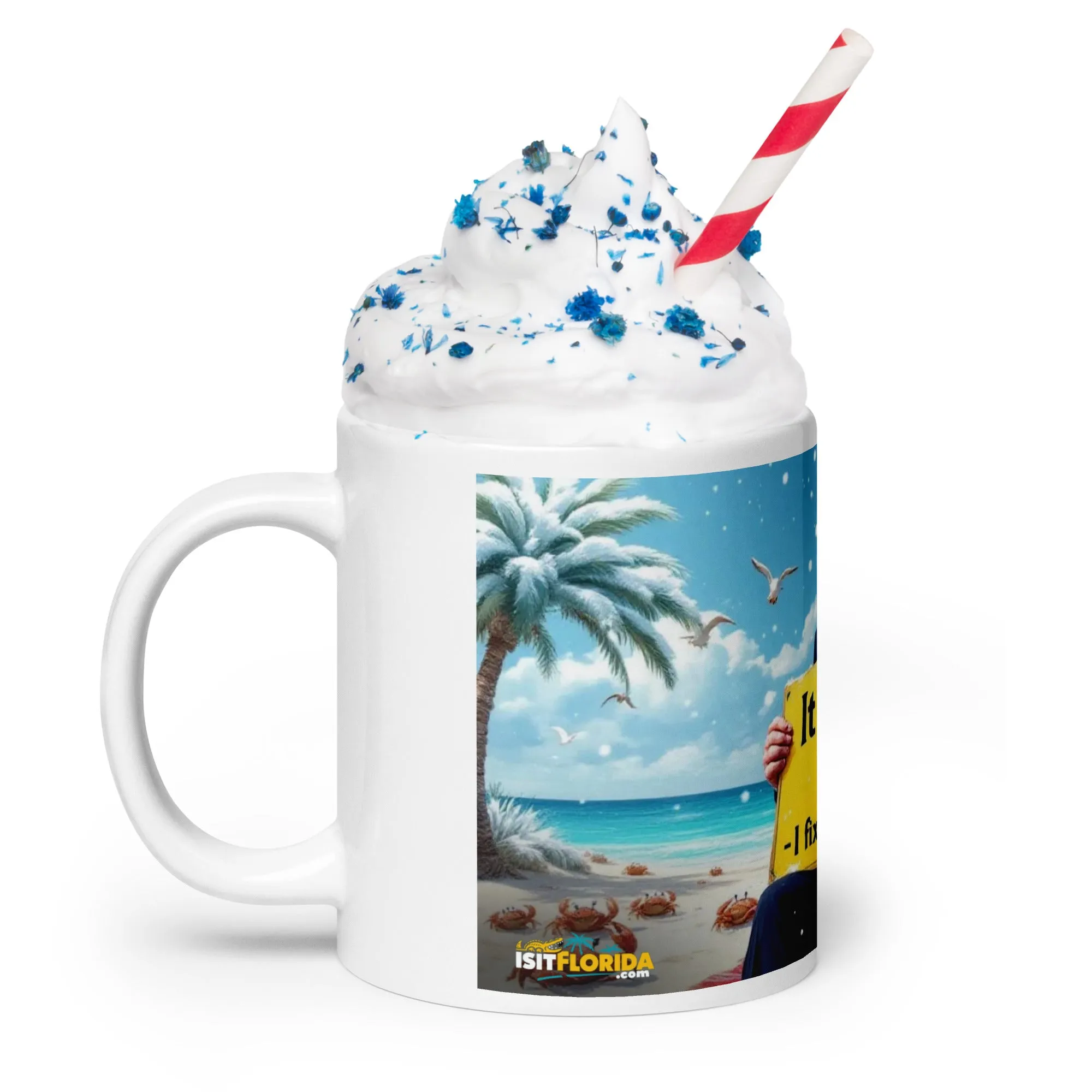 Snow In Florida | "I fixed Global Warming" Mug