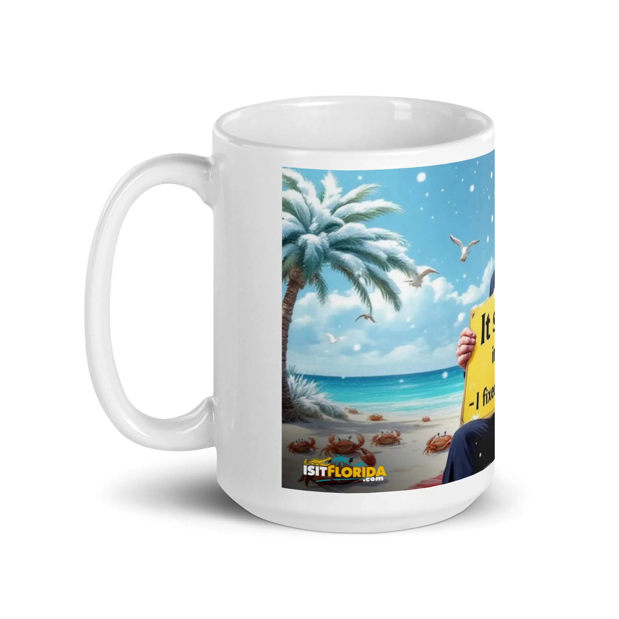 Snow In Florida | "I fixed Global Warming" Mug