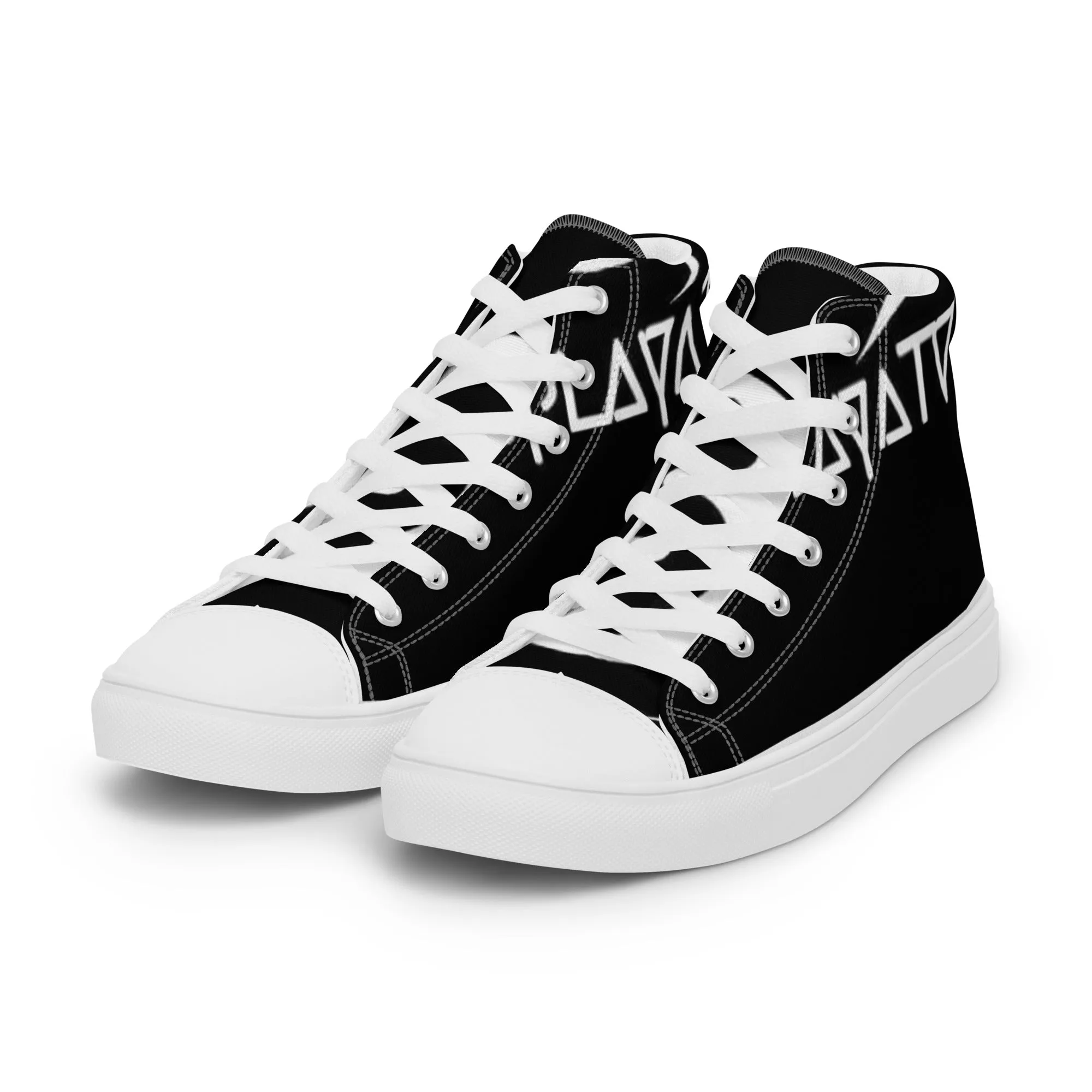 So playa TV Men’s high top canvas shoes