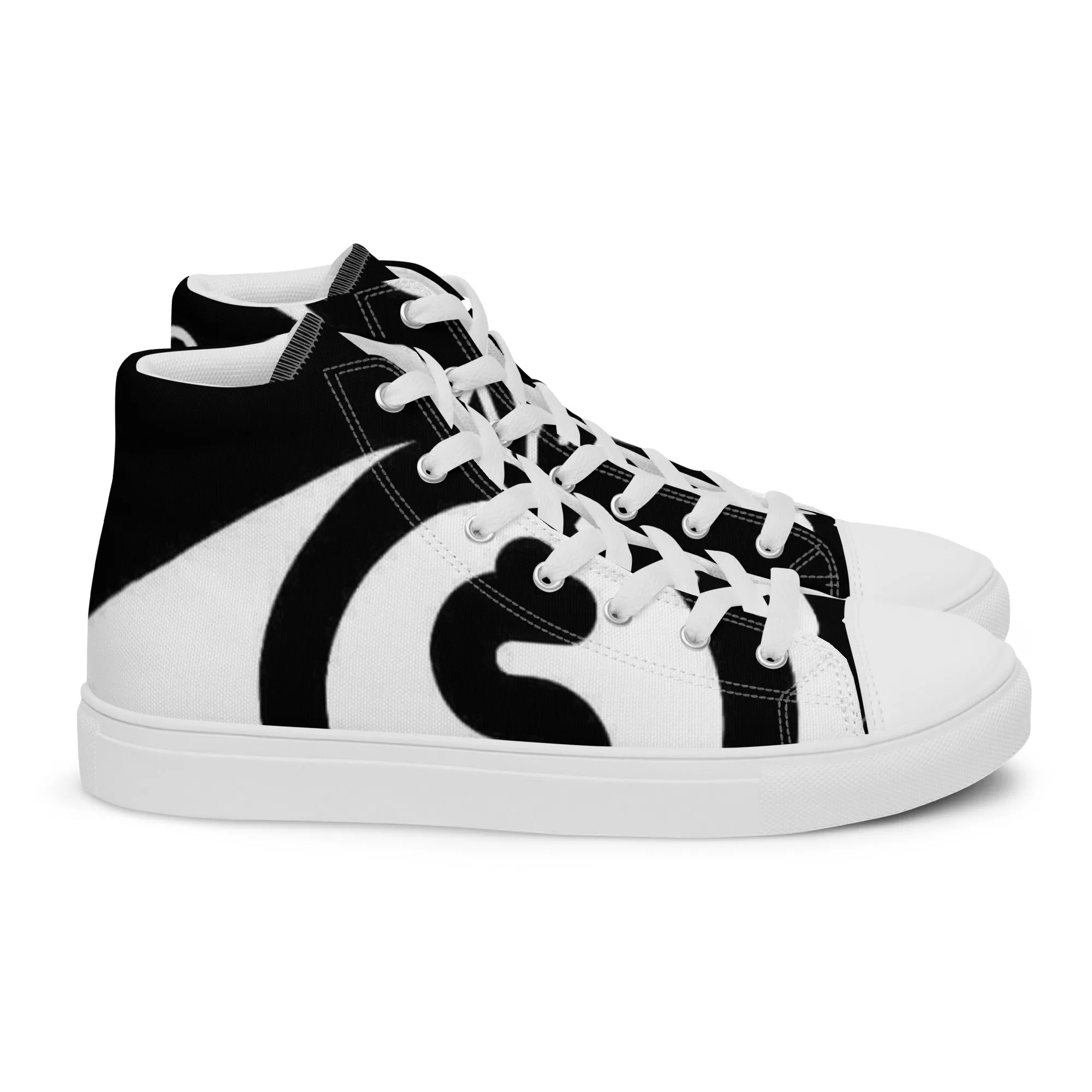 So playa TV Men’s high top canvas shoes