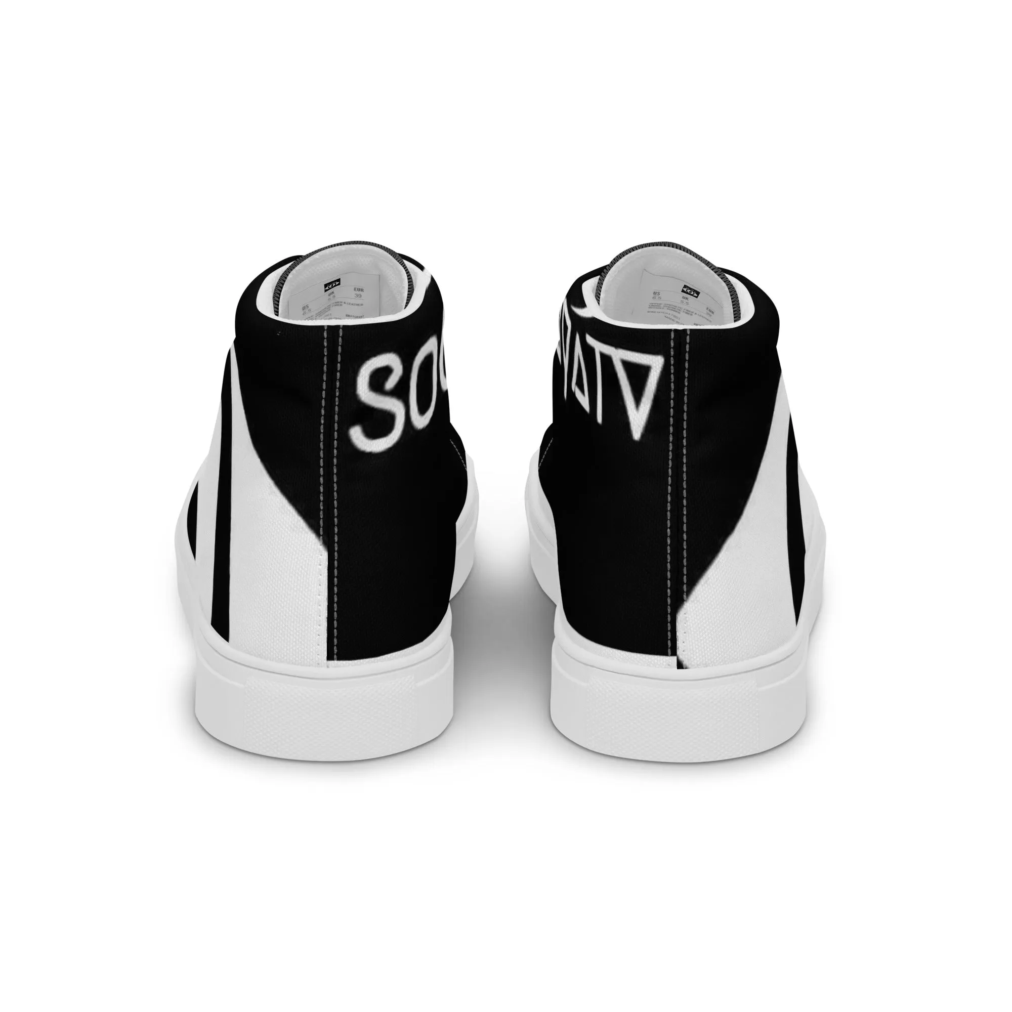 So playa TV Men’s high top canvas shoes