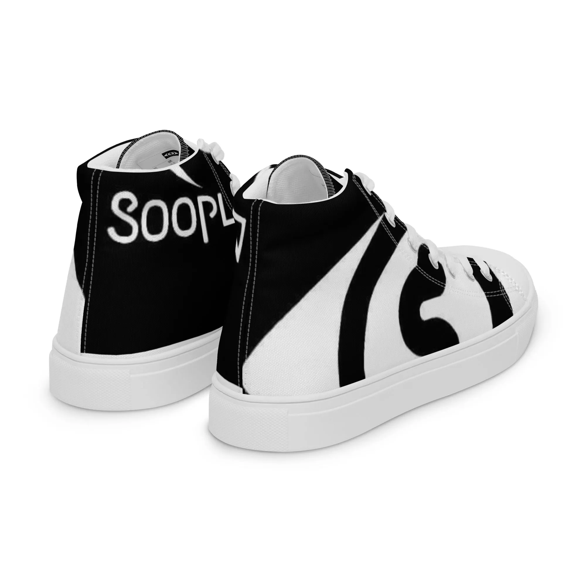 So playa TV Men’s high top canvas shoes