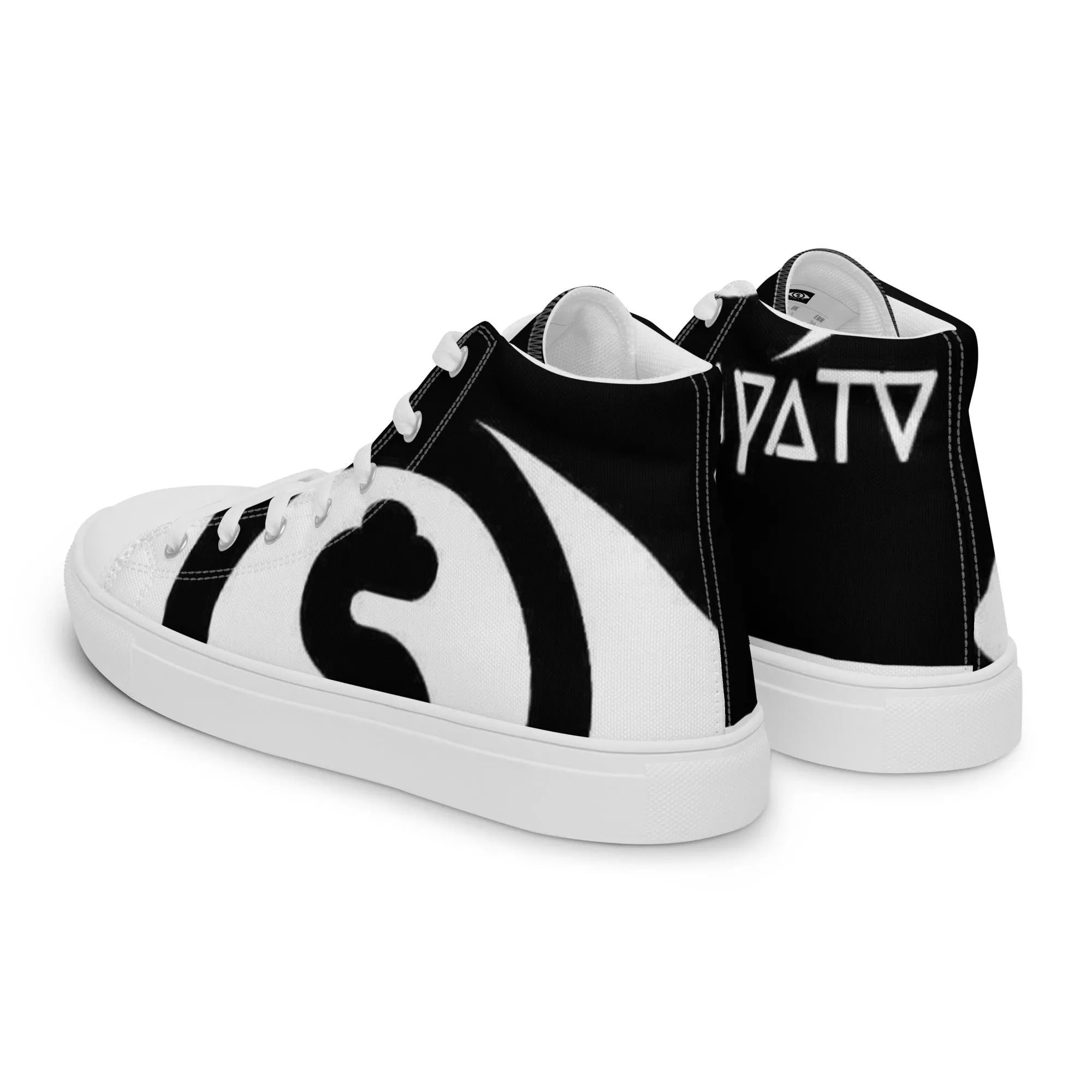 So playa TV Men’s high top canvas shoes
