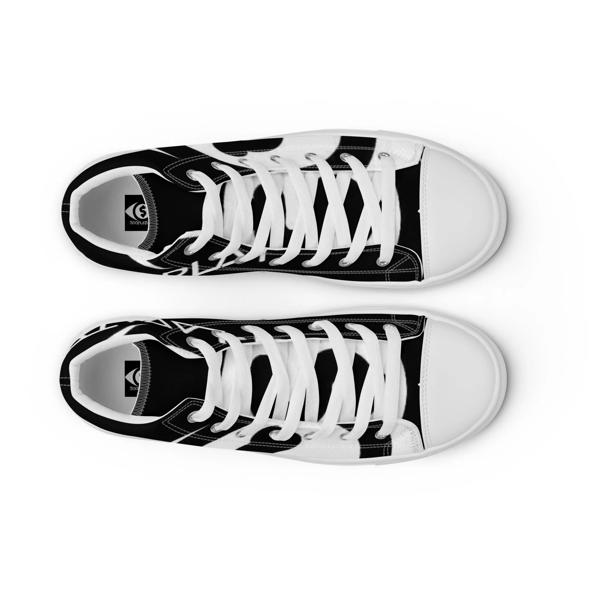 So playa TV Men’s high top canvas shoes