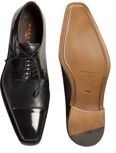Soka Calfskin/Deerskin  Blue By Mezlan Made In Spain Brand