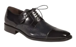 Soka Calfskin/Deerskin  Blue By Mezlan Made In Spain Brand
