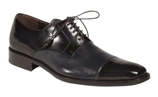 Soka Calfskin/Deerskin  Blue By Mezlan Made In Spain Brand