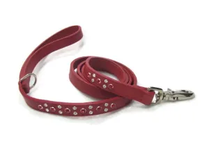 Stella Leather Leash 2 Tone Austrian Crystals