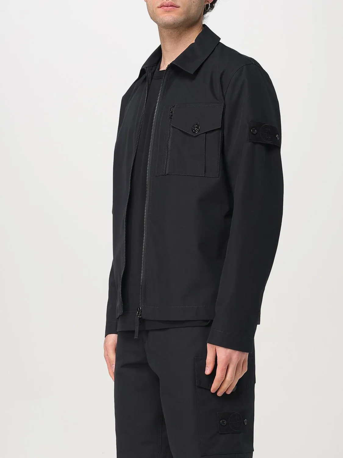 Stone Island Jacket Men Black
