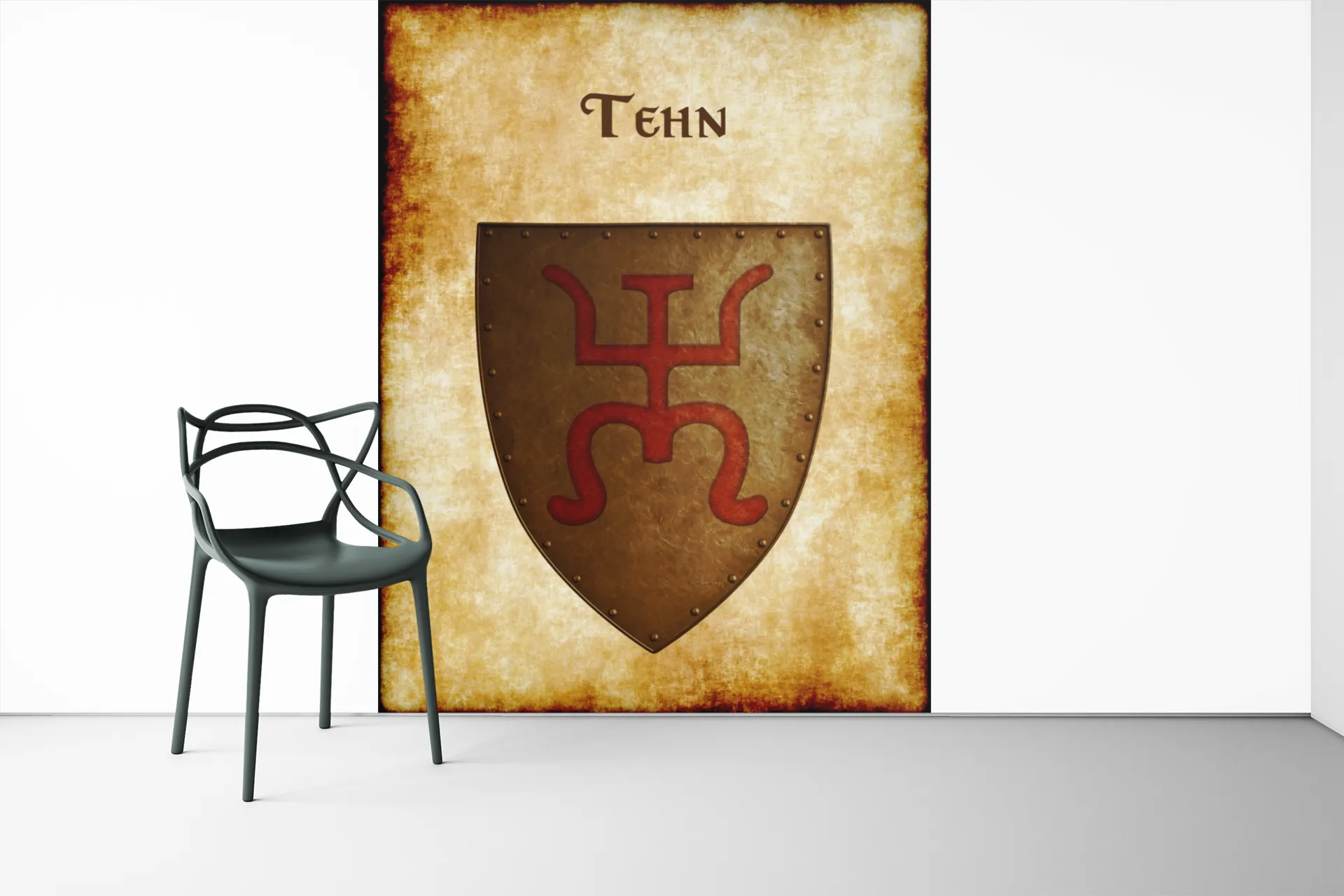 Tehn Heraldry of Greyhawk Anna Meyer Cartography Canvas Art Print