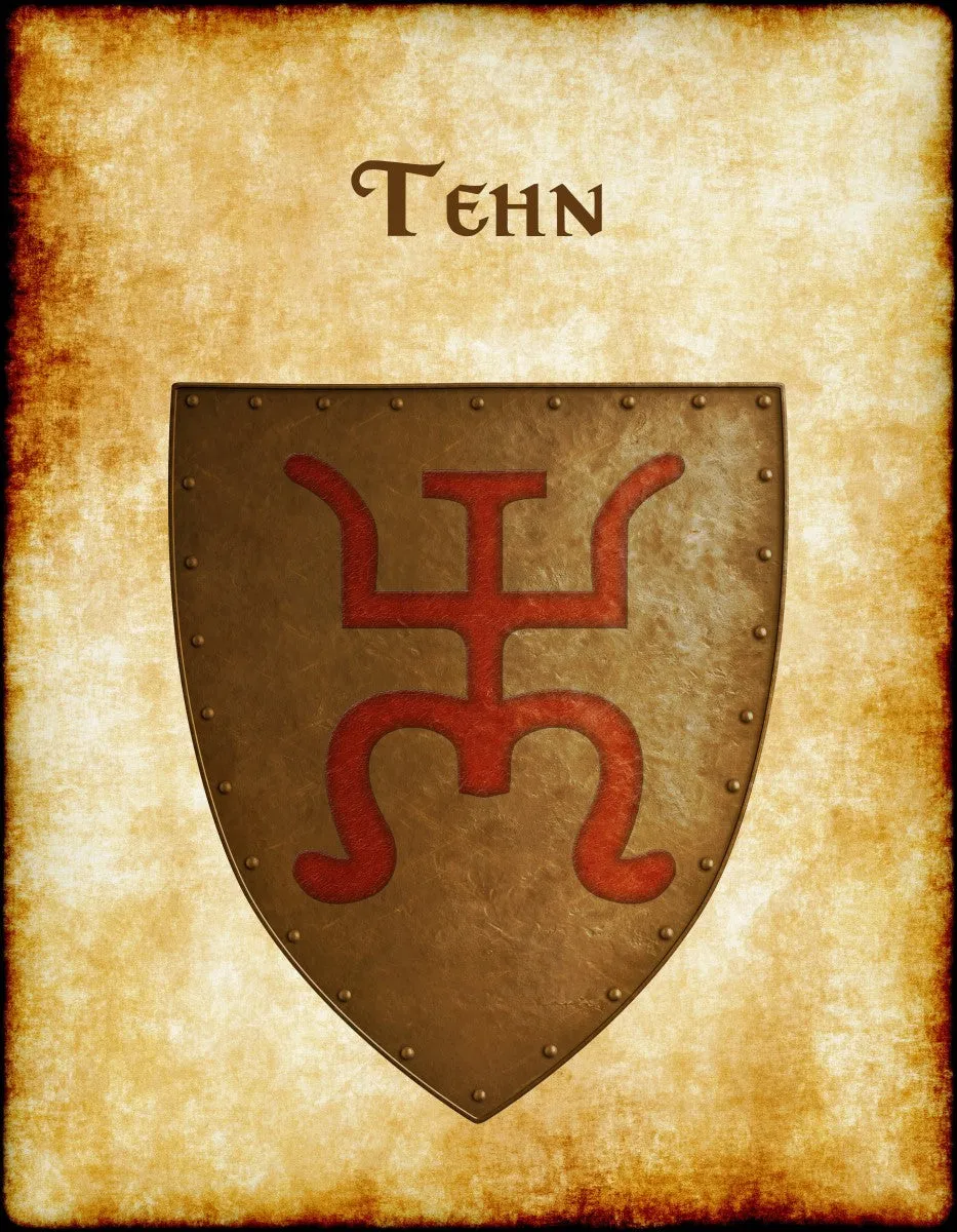 Tehn Heraldry of Greyhawk Anna Meyer Cartography Canvas Art Print